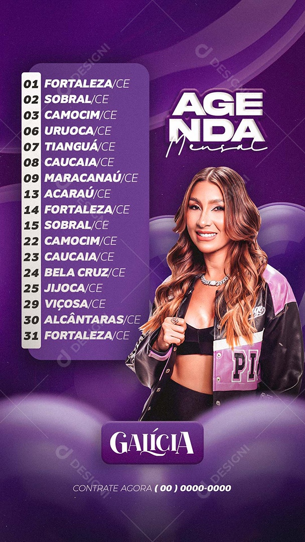 Story Flyer Próximos Show Galícia Social Media PSD Editável