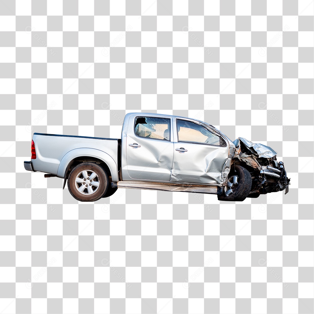 Carro Batido Amassado PNG Transparente