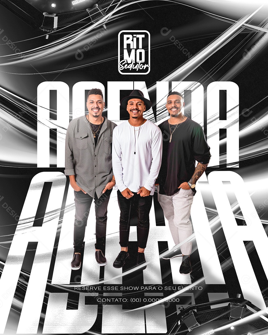 Flyer Ritmo Sedutor Social Media PSD Editável