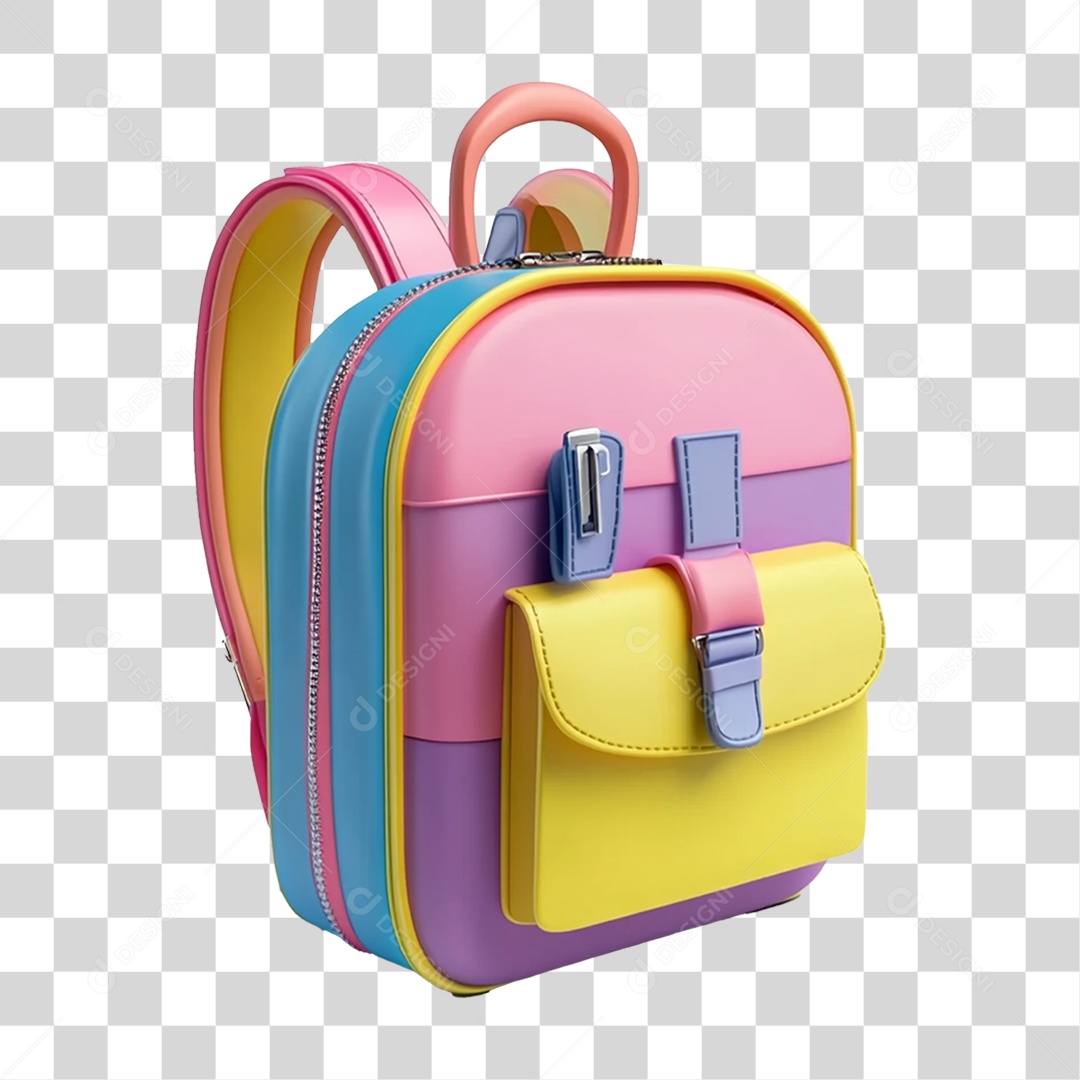Bolsa Escolar PNG Transparente