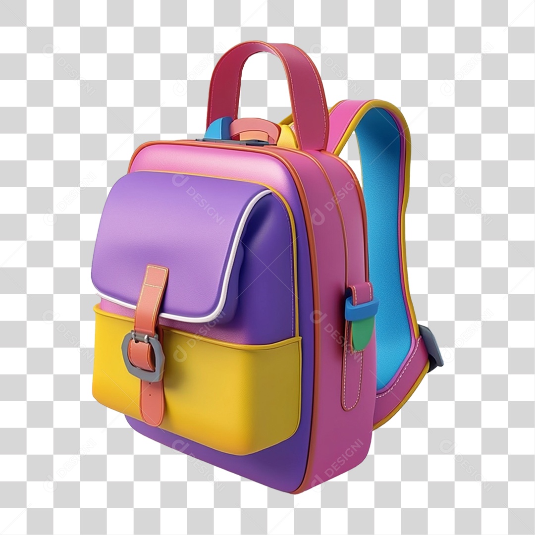 Bolsa Escolar PNG Transparente