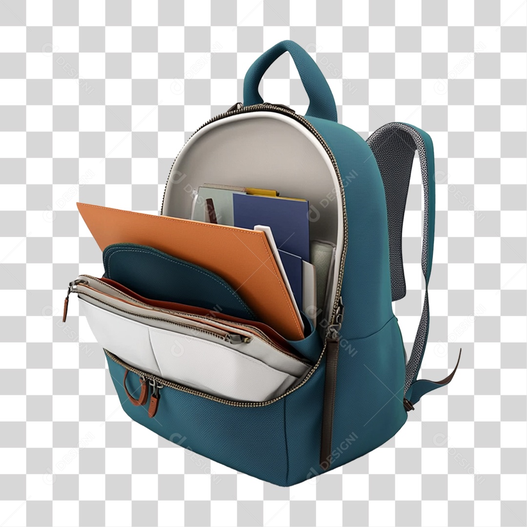 Bolsa Escolar PNG Transparente