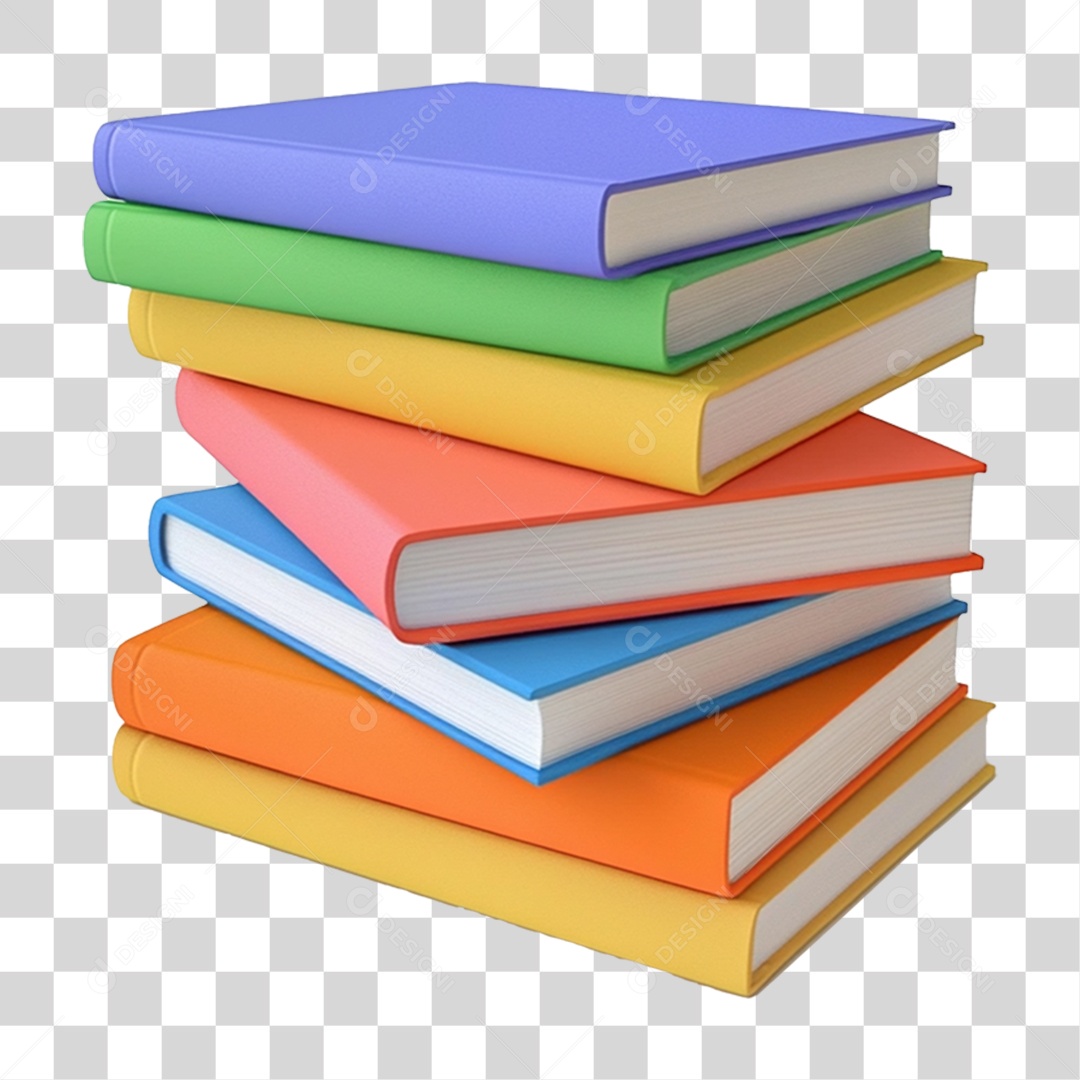Pilha de Livros PNG Transparente