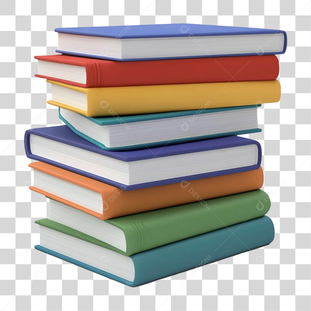 Pilha de Livros PNG Transparente