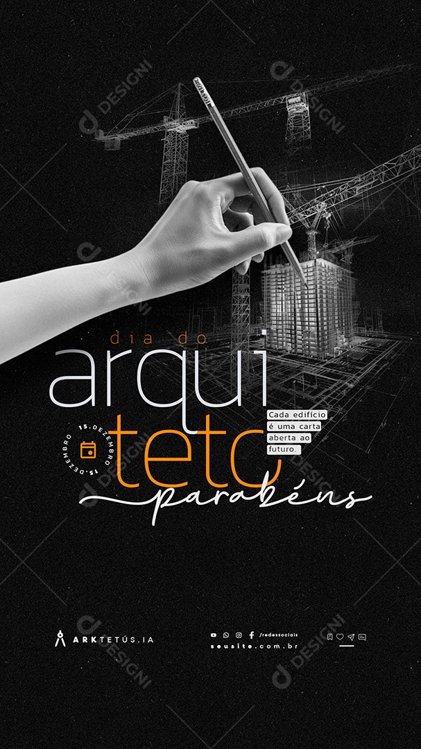 Story Dia do Arquiteto 15 de Dezembro Social Media PSD Editável