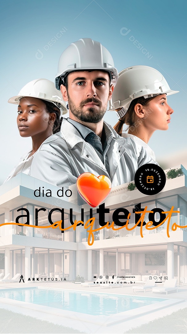Story Dia do Arquiteto 15 de Dezembro Social Media PSD Editável