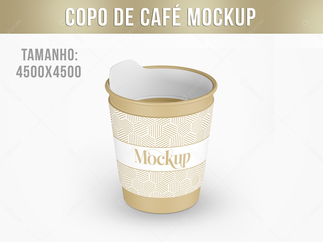 Copo de Café Mockup PSD Editável