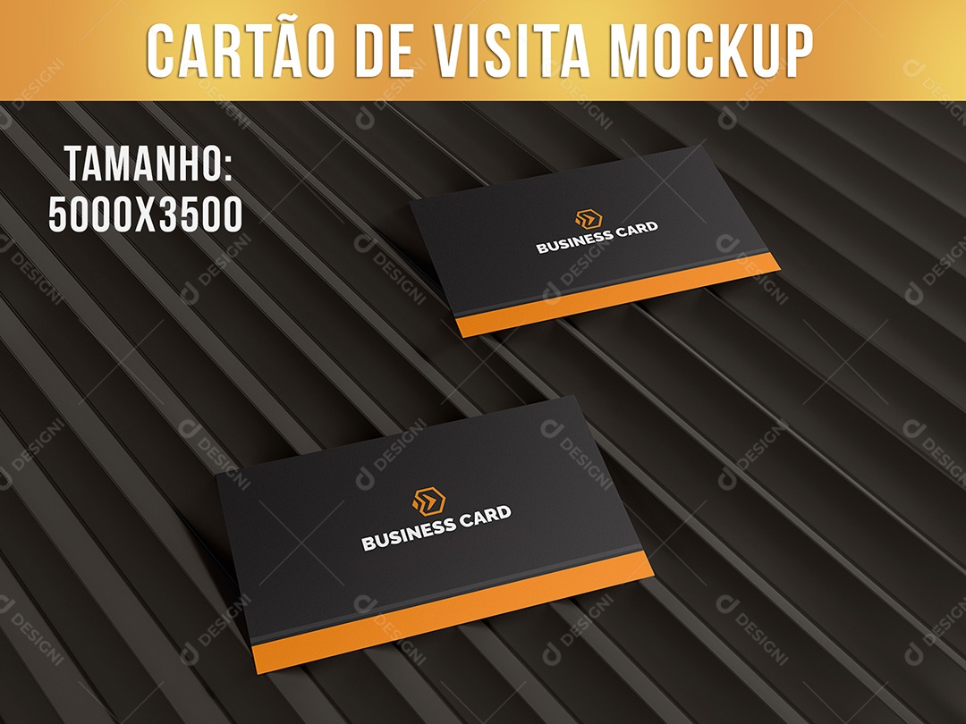 Cartão de Visita Mockup PSD Editável