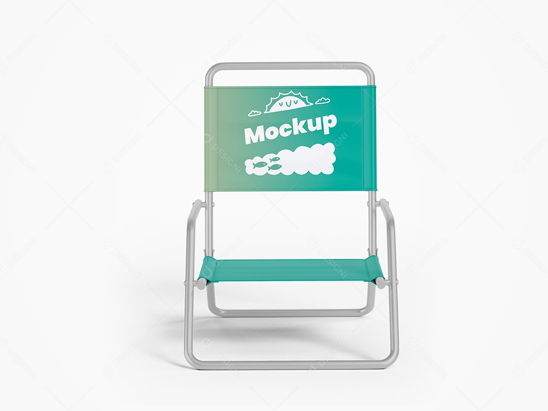 Cadeira de Praia Mockup PSD Editável