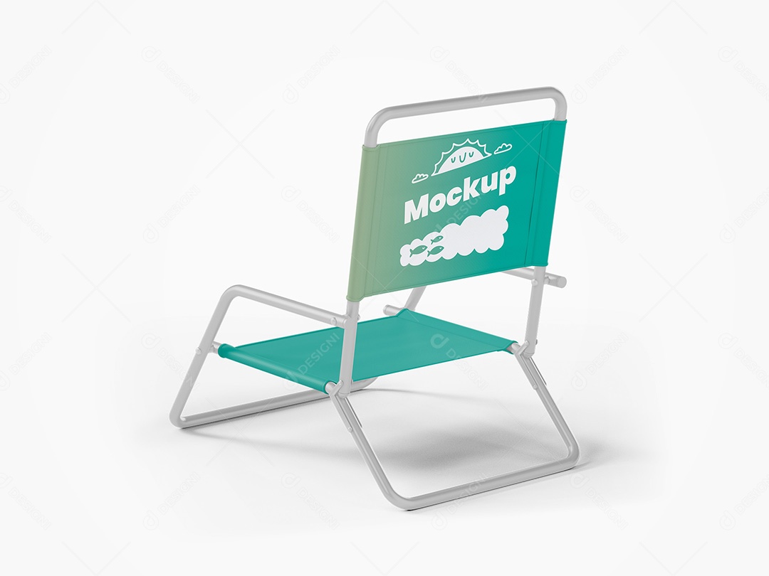 Cadeira de Praia Mockup PSD Editável
