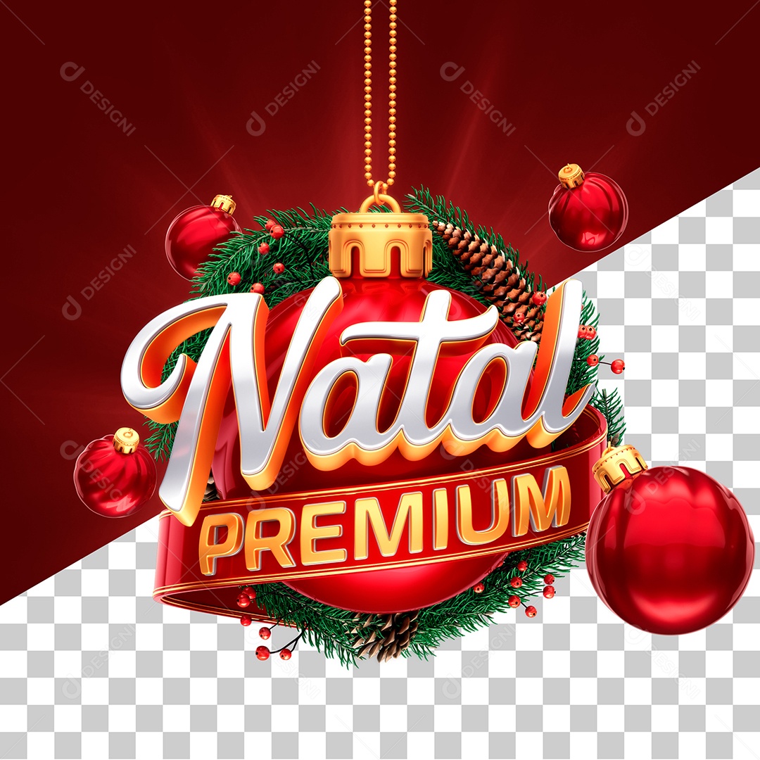 Natal Premium Para Composição PSD