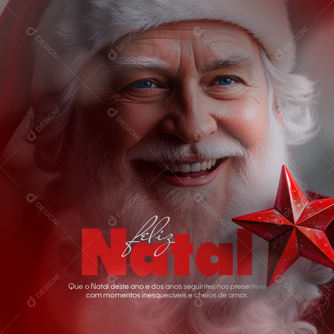 Feliz Natal 25 de Dezembro Social Media PSD Editável