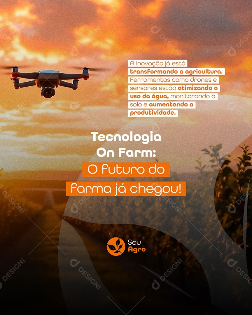 Agronegócio O Futuro do Farma Já Chegou  Social Media PSD Editável
