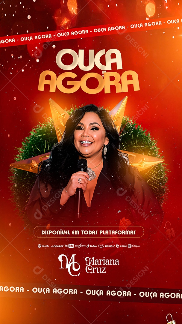 Story Flyer Natalino Ouça Agora Mariana Cruz Social Media PSD Editável