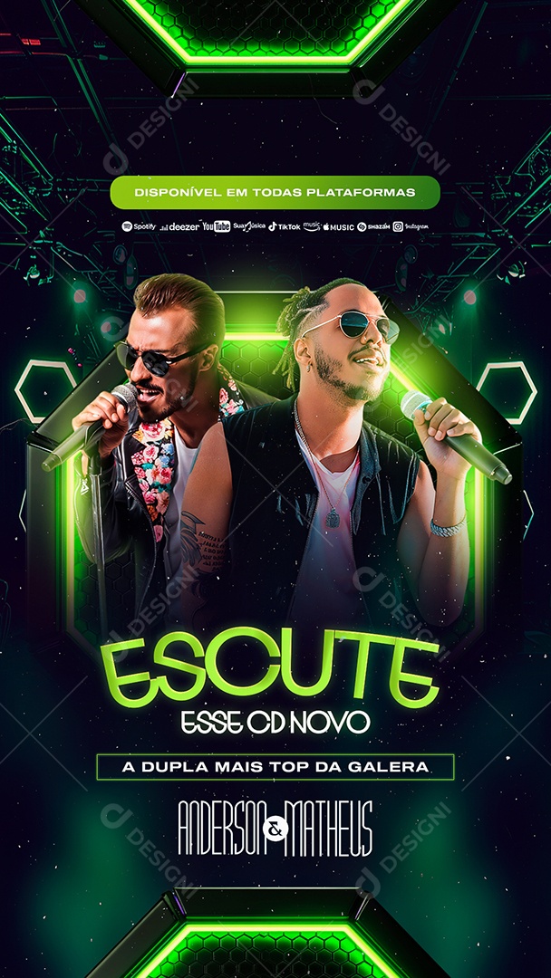 Story Flyer Listen This CD Novo Social Media PSD Editable