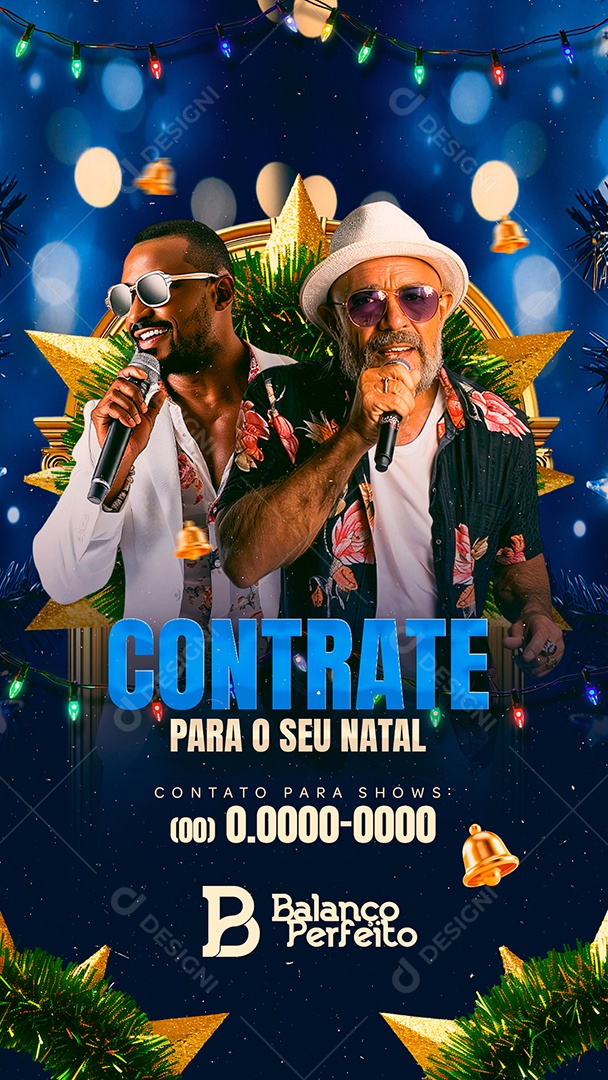 Story Flyer Contrate Para o Seu Natal Social Media PSD Editável