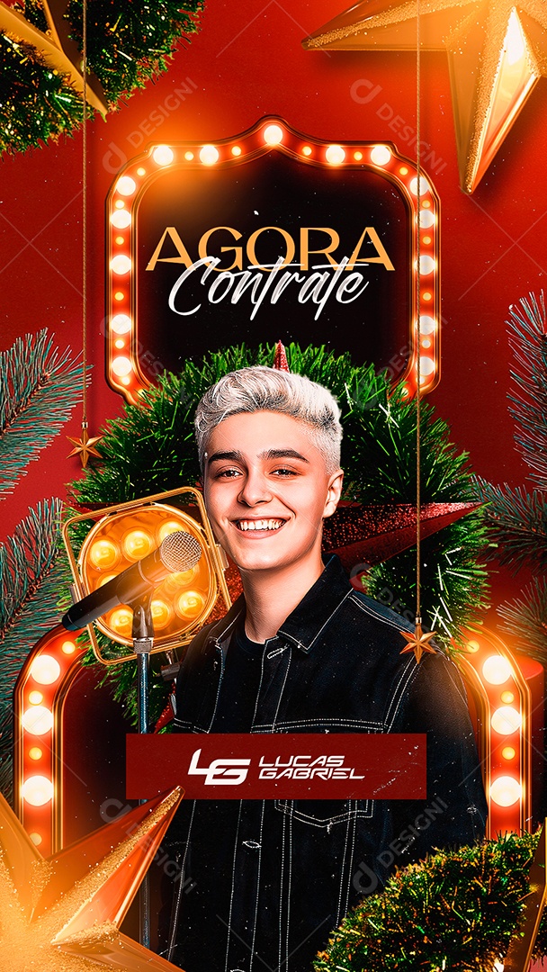 Story Flyer Natalino Contrate Agora Social Media PSD Editável