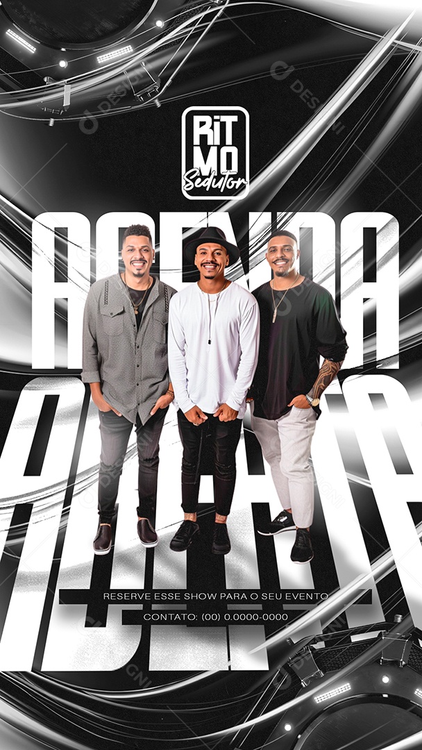 Story Flyer Ritmo Sedutor Social Media PSD Editável