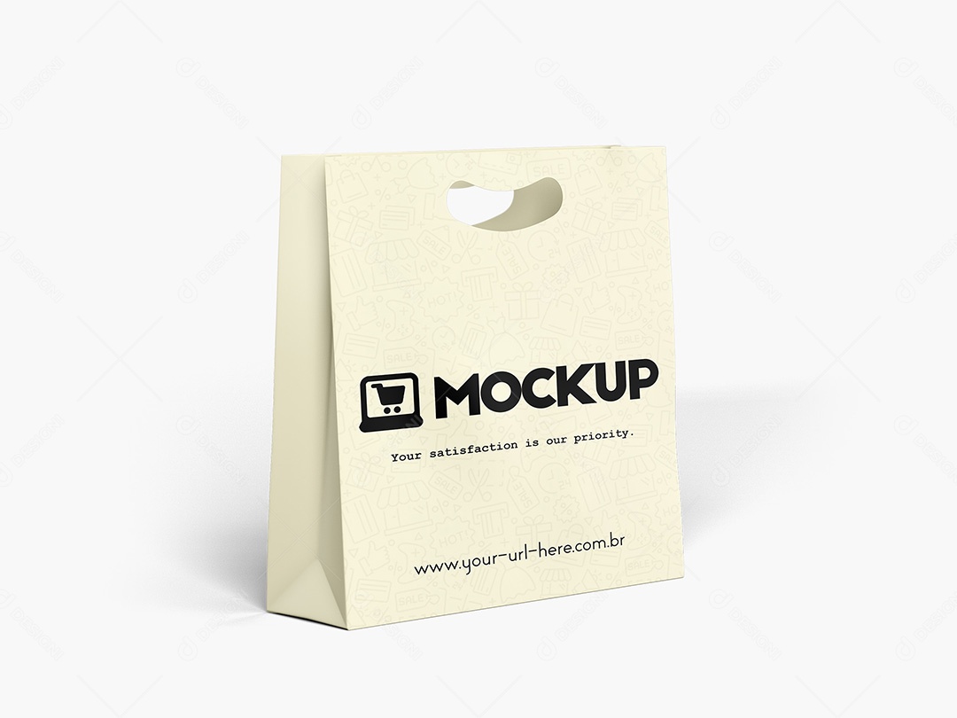 Embalagem de Compras Mockup PSD Editável