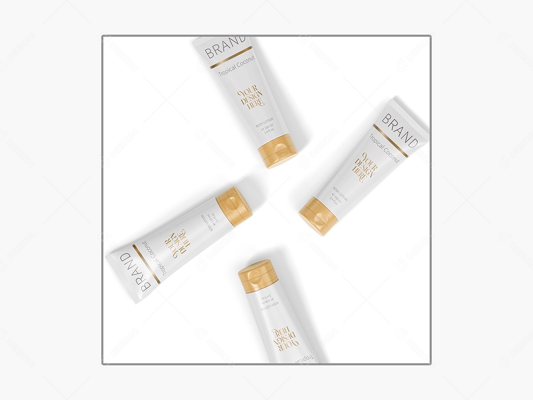 Tubo de Creme Mockup PSD Editável