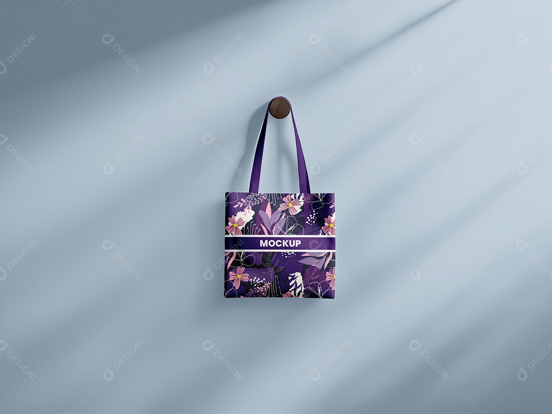 Bolsa Pendurada na Parede Mockup PSD Editável