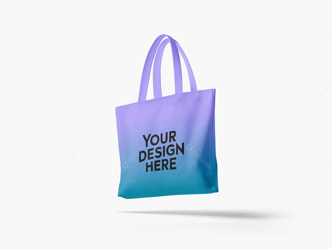 Bolsa Voando Mockup PSD Editável