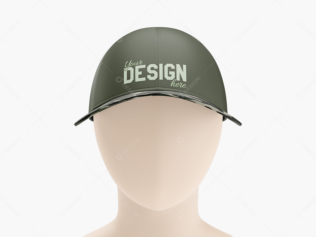 Boné com Manequim Mockup PSD Editável