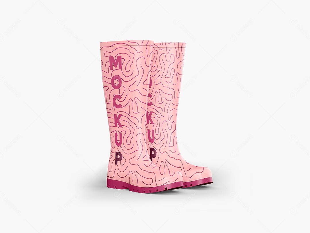 Botas de Borracha Mockup PSD Editável
