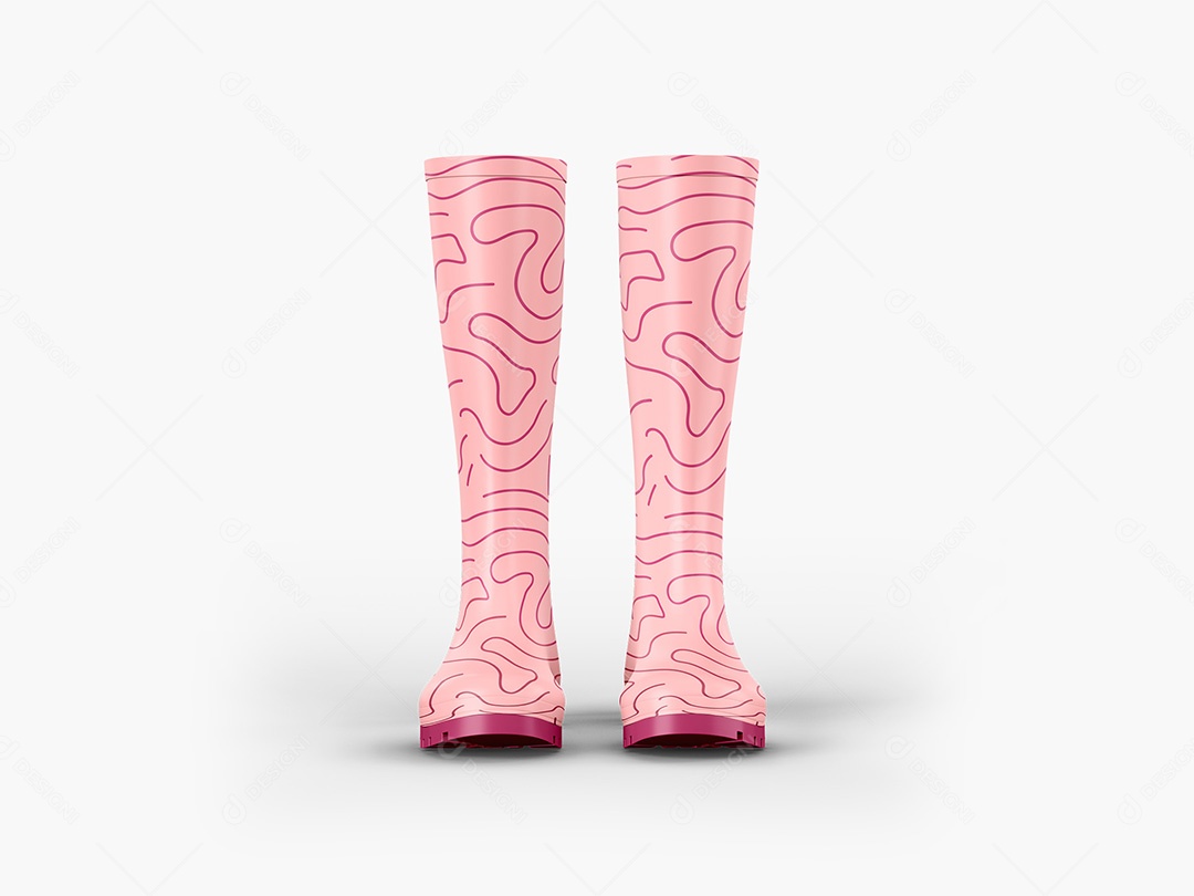 Botas de Borracha Mockup PSD Editável