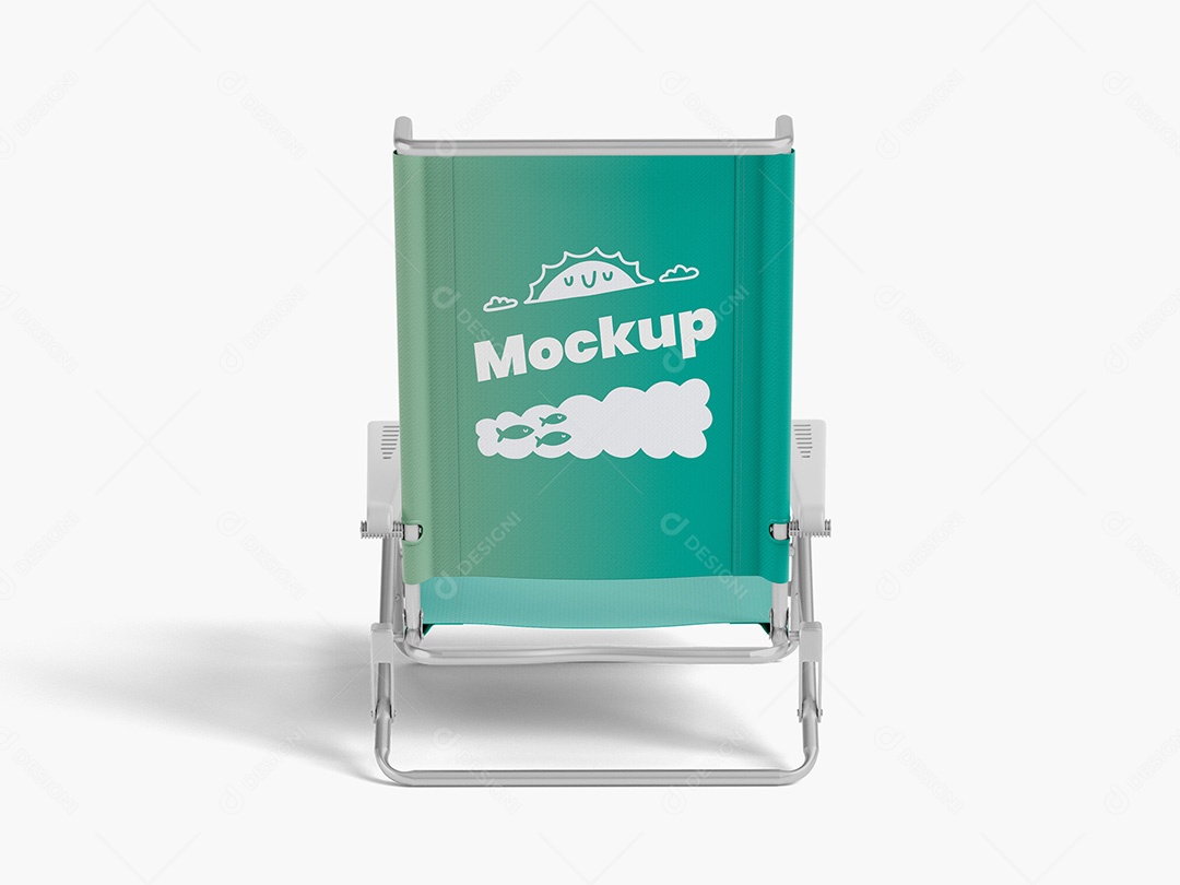 Cadeira de Praia Mockup PSD Editável