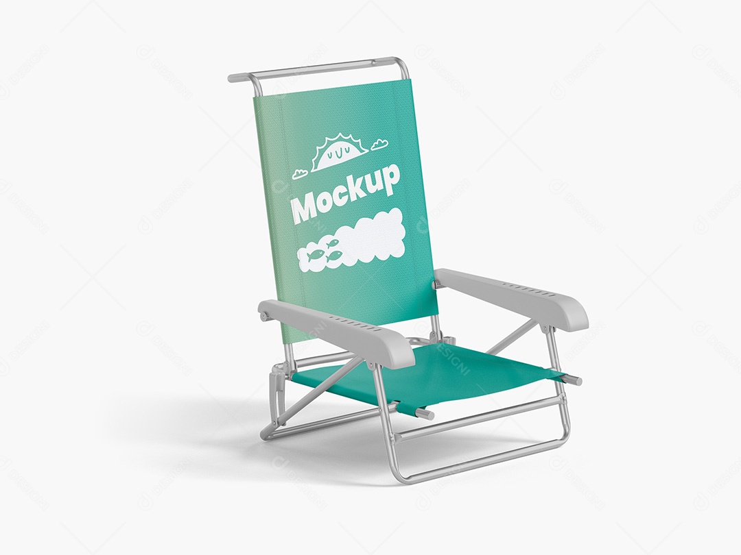 Cadeira de Praia Mockup PSD Editável