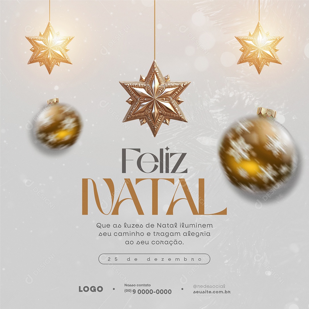 Merry Christmas 25 December Social Media PSD Editable