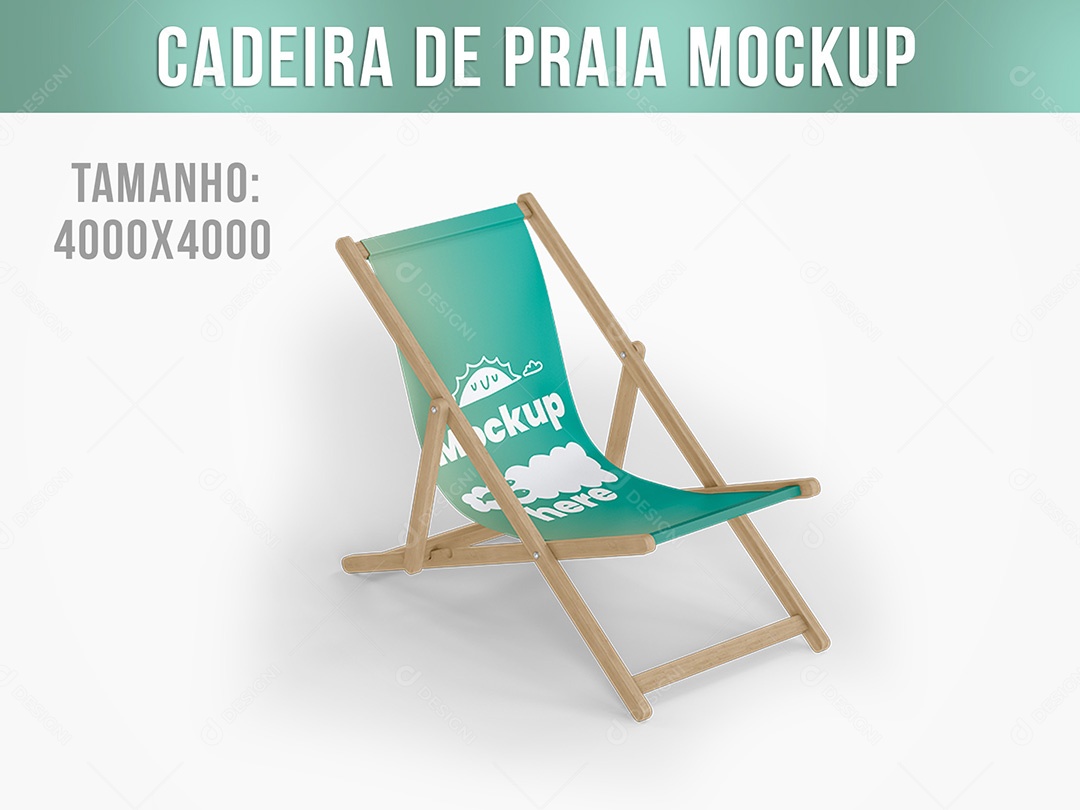 Folding Beach Chair Mockup 3