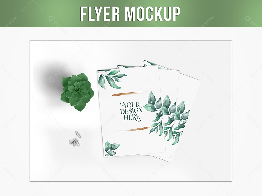 Flyer Mockup PSD Editável