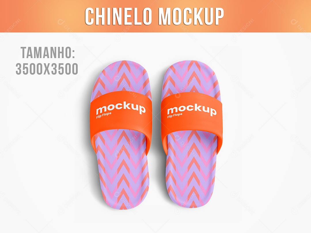 Chinelo Mockup PSD Editável