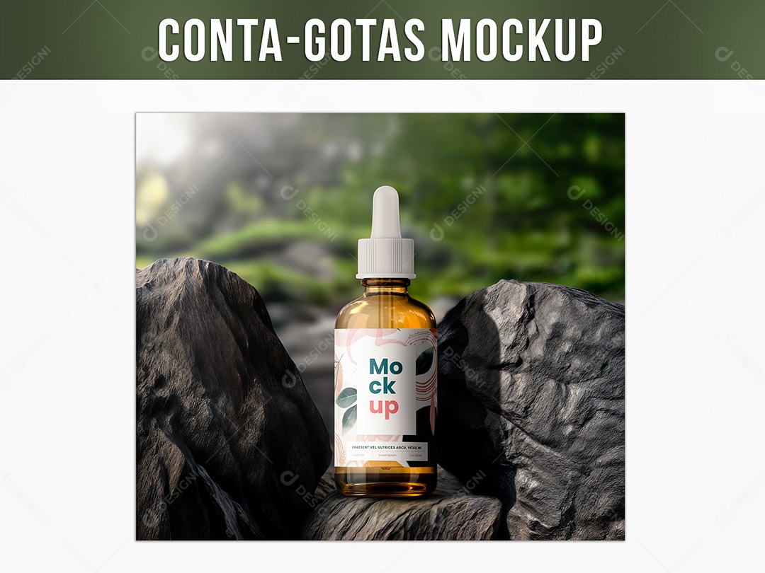 Conta Gotas Mockup PSD Editável