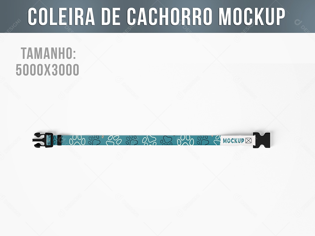 Coleira de Cachorro Mockup PSD Editável