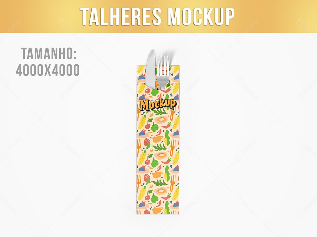 Mockup Talheres PSD Editável