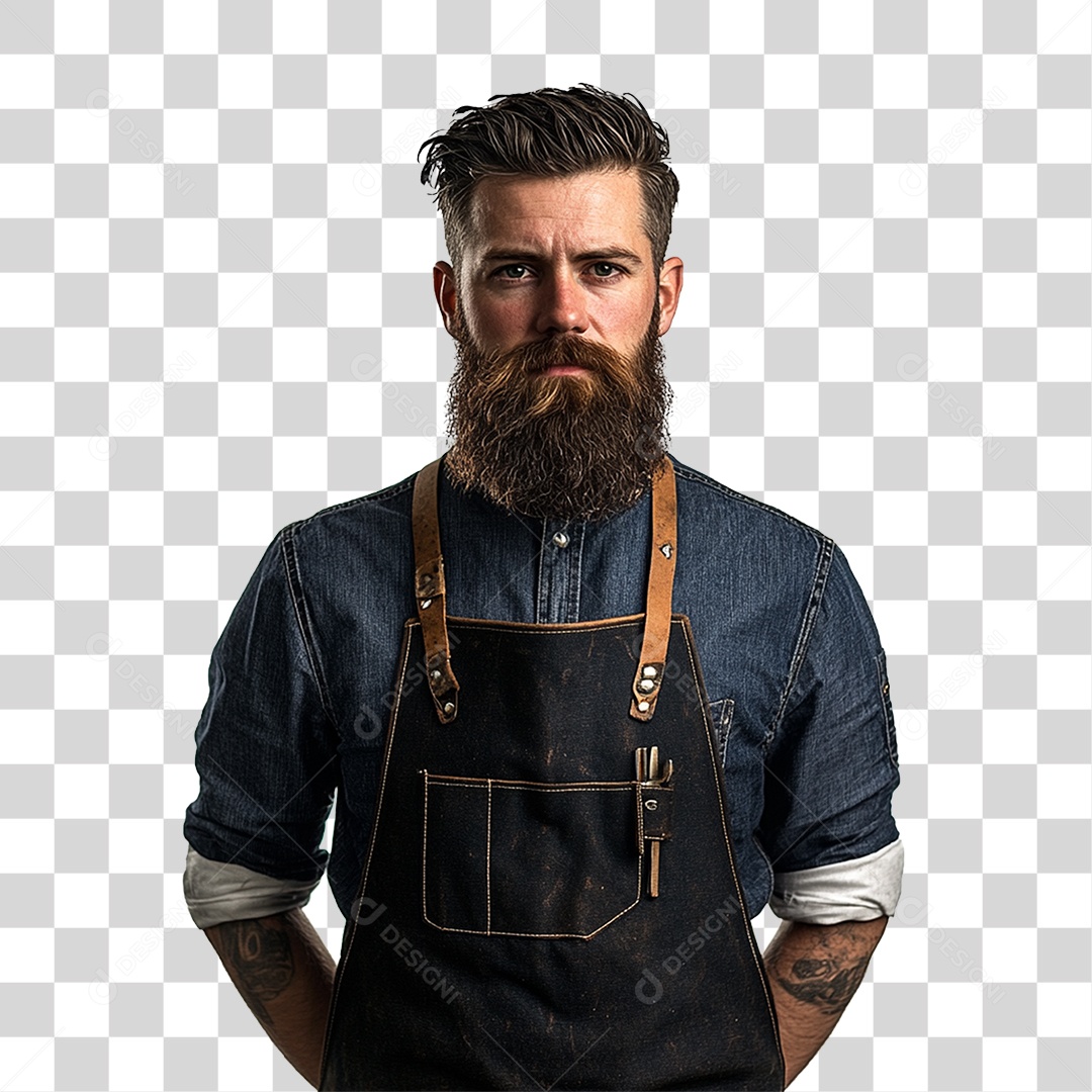 Homem Cabelereiro PNG Transparente