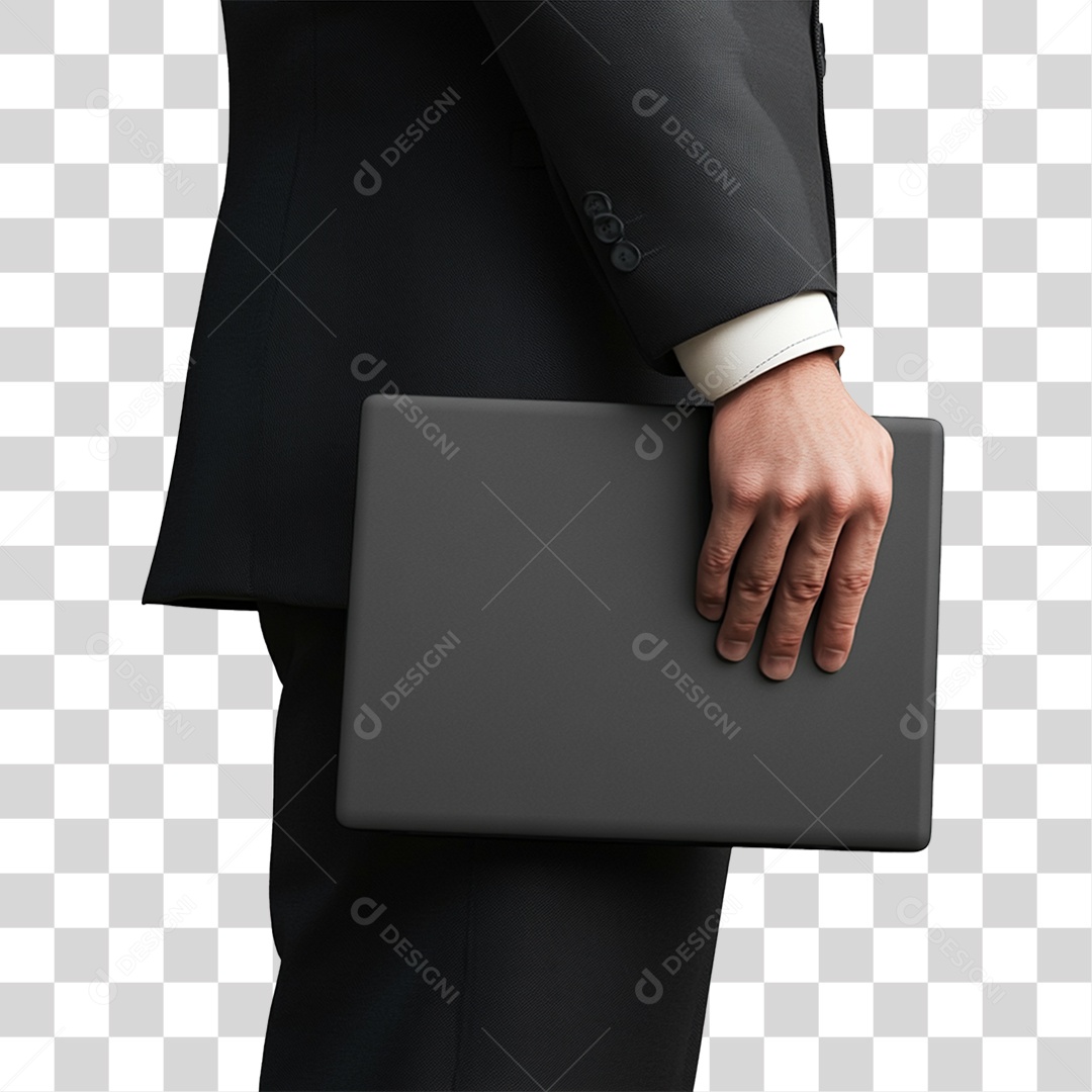 Mão Segurando Notebook PNG Transparente