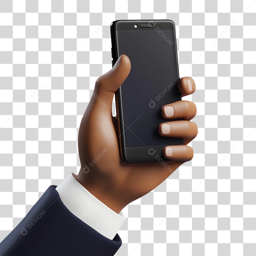 Mão Segurando Celular PNG Transparente