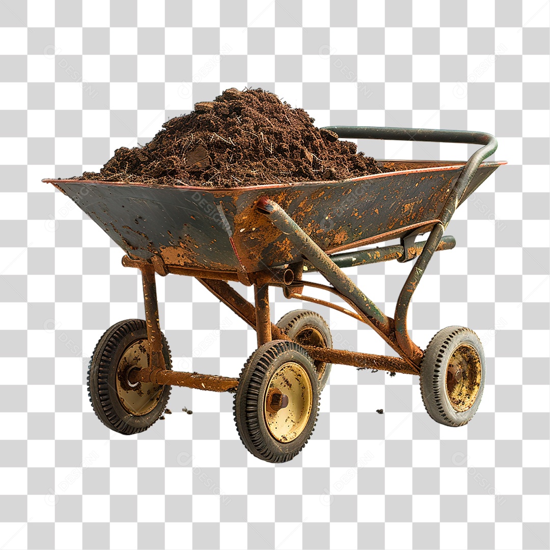 Carrinho de Mão PNG Transparente