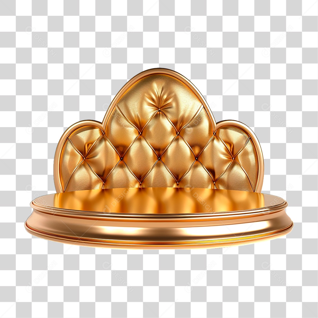 Pódio Dourado PNG Transparente