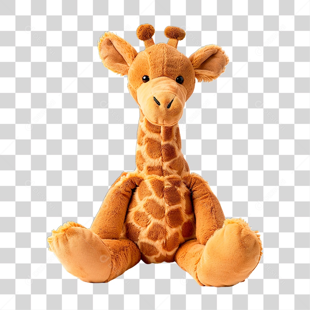 Girafa de Pelúcia PNG Transparente
