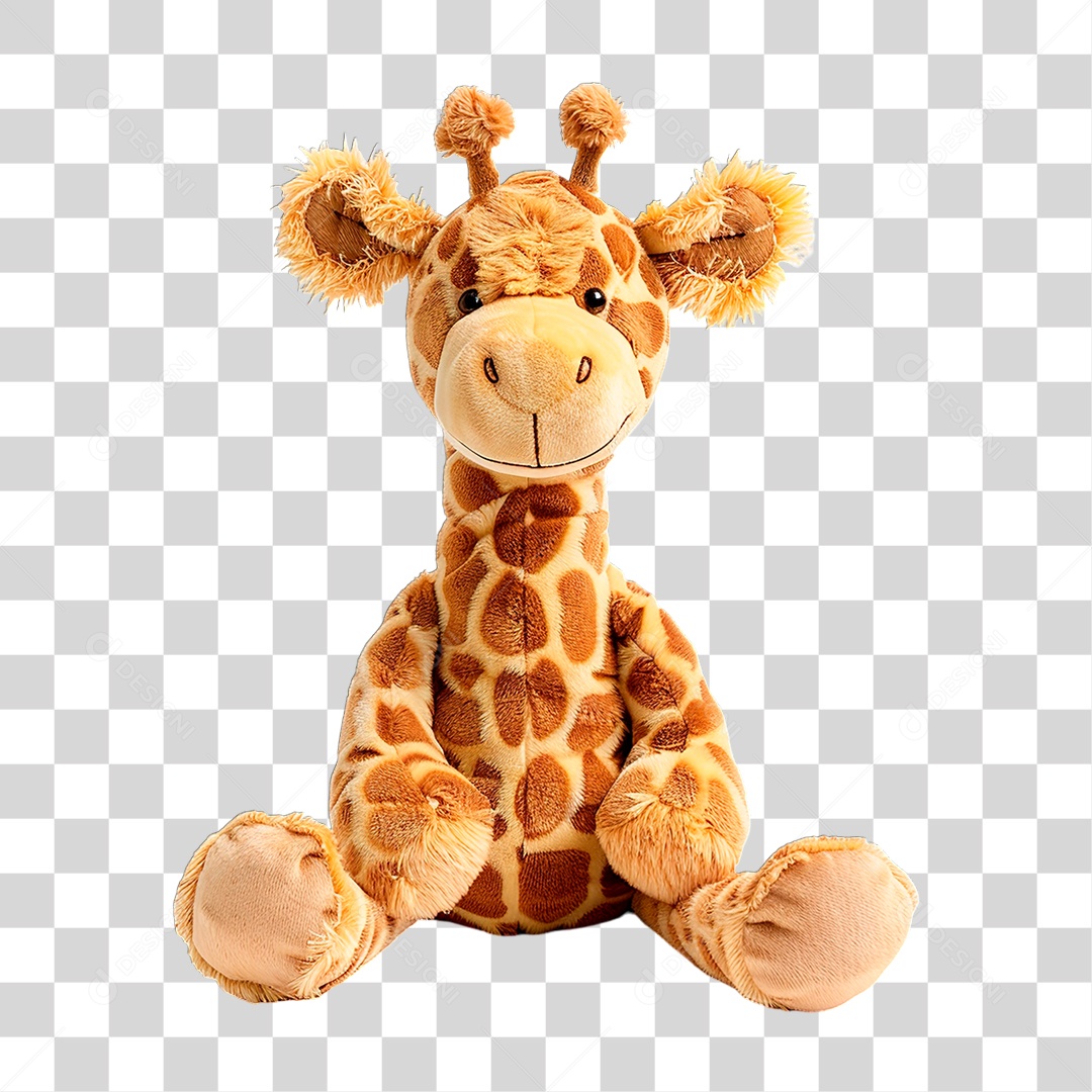 Girafa de Pelúcia PNG Transparente
