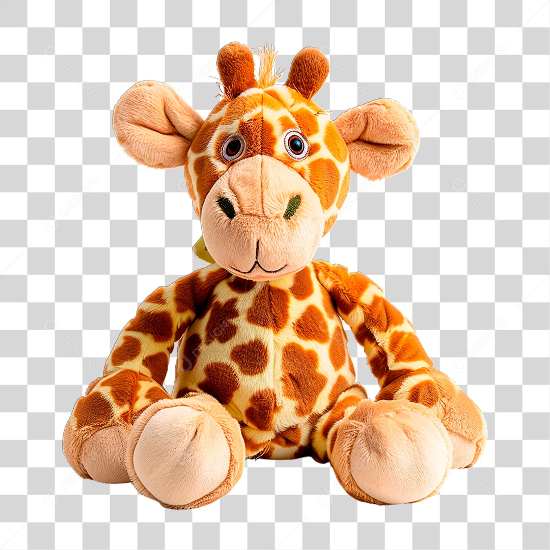 Girafa Pelúcia PNG Transparente