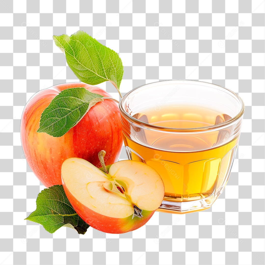 Suco de Maçã PNG Transparente