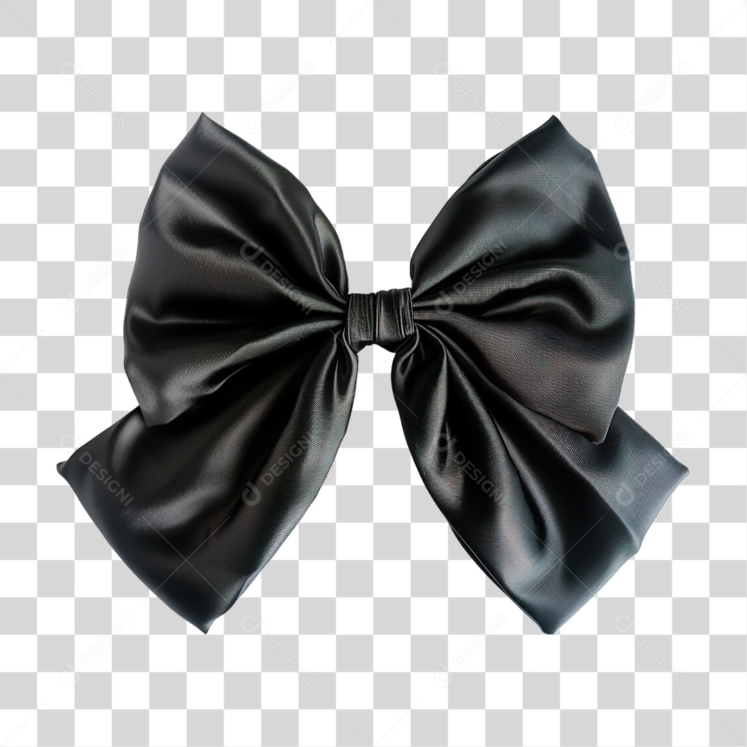 Laço Preto PNG Transparente