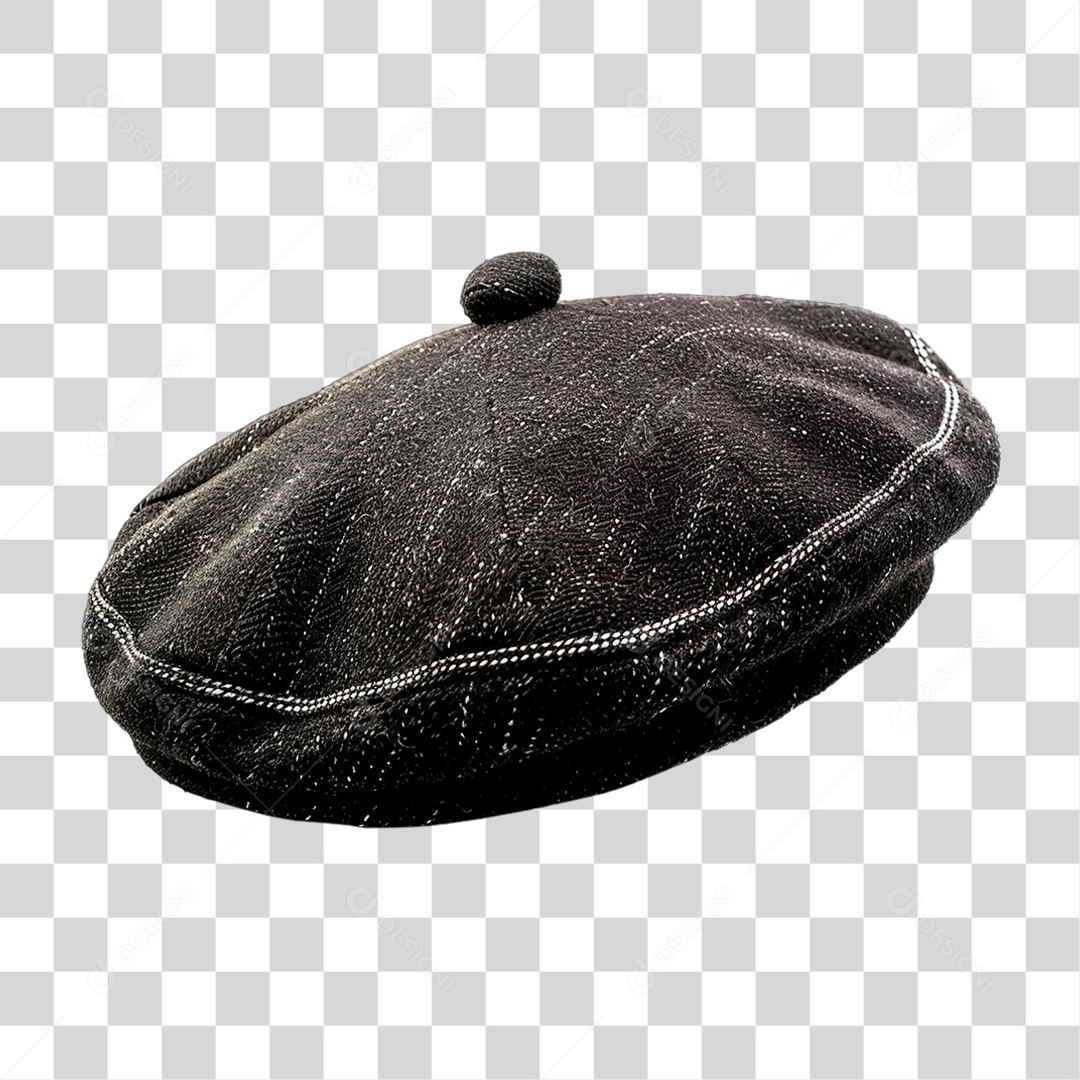 Boina Preta PNG Transparente