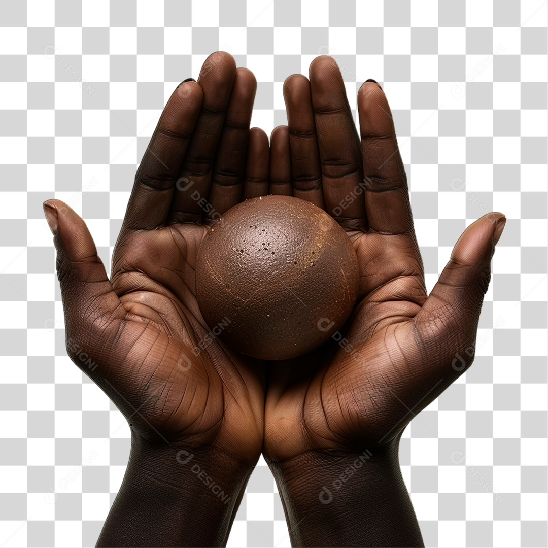 Mão Negra PNG Transparente